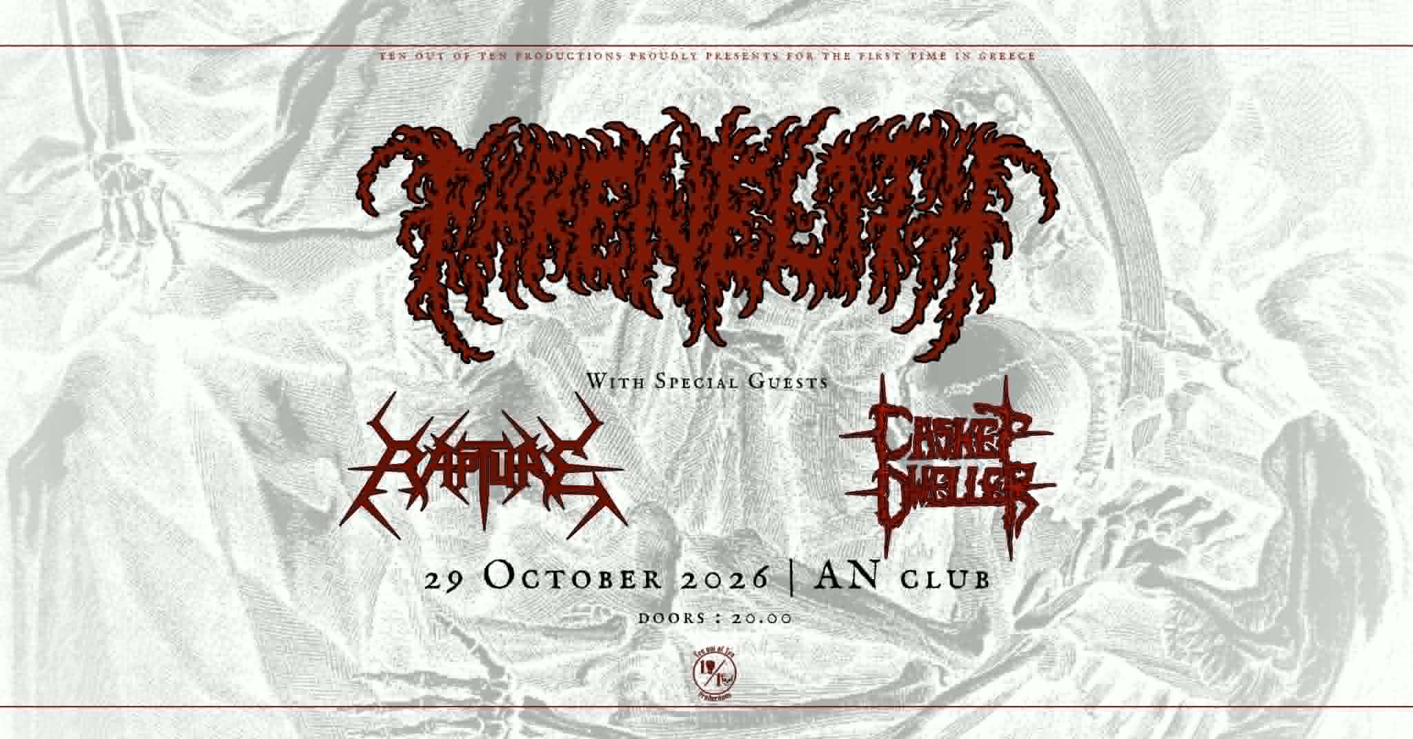 PHRENELITH (DK) with Rapture & Casket Dweller Live at An Club